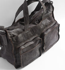 Vintage WOMENs LEATHER Travel Handbag Travel Bag Shoulder Bag FOR WOMEN