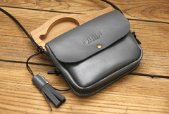 Cute LEATHER WOMEN Mini SHOULDER BAG Tassels Small Crossbody Purses FOR WOMEN