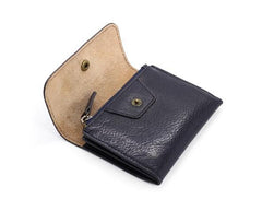 Leather Mens Front Pocket Wallet Small Wallet Card Wallet Change Wallet for Men