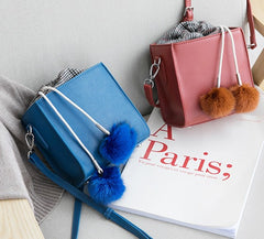 Small Cute Leather Womens Stylish Bucket Crossbody Purse Barrel Shoulder Bag for Women