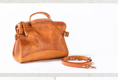 Handmade Genuine Leather Handbag Bag Messenger Bag Crossbody Bag Shoulder Bag Purse For Women - EverHandmade