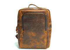 Vintage Leather Mens Backpacks Travel Backpack Laptop Backpack for men