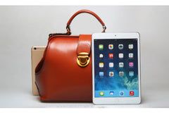 Handmade Leather handbag doctor bag shoulder bag for women leather bag - EverHandmade