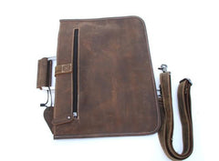Slim Leather Mens Cool Briefcase Work Bag Business Bag Laptop Bag for men
