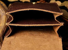 Small Leather Belt Pouch Mens Holsters Belt Cases Cell Phone Waist Pouch for Men