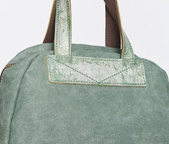 Canvas Green Women Cool Backpack Canvas Travel Bag Canvas Handbag for Women