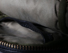 Handmade Genuine Leather Mens Cool Messenger Bag Sling Bag Chest Bag Bike Bag Cycling Bag for men