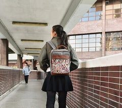 Vintage Canvas Gray Mens Backpack Canvas Travel Bag Canvas School Bag for Men