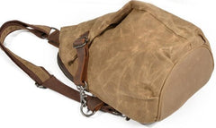 Cool Waxed Canvas Mens Sling Bag Chest Bag One Shoulder Packs for men