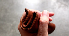 Cute LEATHER Wrinkled Womens Small Wallet Bifold Leather Small Wallets FOR Women