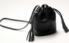 Mini LEATHER WOMEN Barrel Bag Small Bucket Purse SHOULDER Purses FOR WOMEN