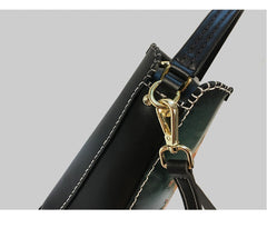 Handmade Womens Tooled Leather Square Handbag Purse SunFlower Crossbody Bag for Women