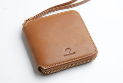 Genuine Leather Cute billfold Slim Zipper Wallet Card Holder Wallet Purse For Women Girl