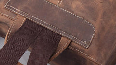 Vintage Cool Leather Mens Backpack Large Travel Bag Hiking Bag for men
