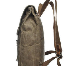 Cool Waxed Canvas Mens School Backpack Canvas Travel Backpack Canvas Backpack for Men