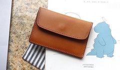 Leather Mens Card Wallet Front Pocket Wallet Small Slim Wallets Change Wallets for Men
