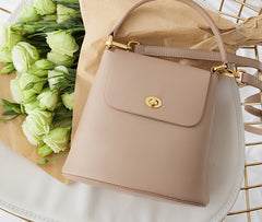 Cute Leather Womens Stylish Bucket Handbag Crossbody Purse Barrel Shoulder Bag for Women