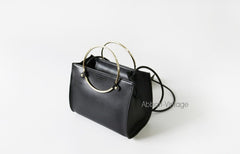 Stylish Leather Black Womens Handbag Crossbody Bag Purse Shoulder Bag for Women