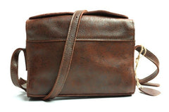 Cool Leather Mens Small Messenger Bag Shoulder Bag for men