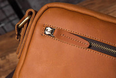 Cool Leather Mens Small Messenger Bag Side Bag Small Shoulder Bag for Men