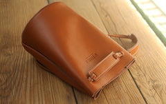 Stylish LEATHER WOMEN Bucket SHOULDER BAG Barrel Crossbody Purses FOR WOMEN