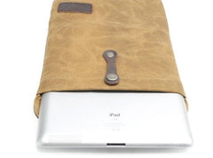 Cool Waxed Canvas Mens iPad Case iPad Air Case 10 inch for Men Clutch