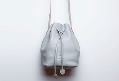 Genuine Leather Cute Bucket Bag Crossbody Bag Shoulder Bag Women Leather Purse