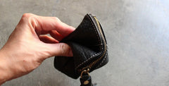 Mini LEATHER Womens Small Wallet Change Wallet Makeup Pouches FOR Women