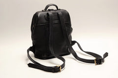 Vintage LEATHER WOMEN Doctor Backpack Purses Black School Backpacks FOR WOMEN