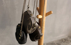 Vintage LEATHER WOMEN Mini Doctor Purse Chain SHOULDER BAG Purses FOR WOMEN