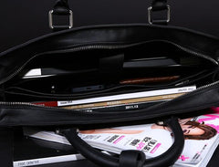 Leather Mens Briefcase Work Bag Business Bag Laptop Bag for men