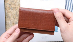 Leather Mens Card Wallet Front Pocket Wallet Small Slim Wallets Change Wallet for Men