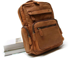 Cool Brown Mens Leather Backpack Travel Backpacks Cool School Backpacks for men