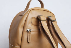Genuine Leather Cute Backpack Bag Shoulder Bag Red Black Women Leather Purse