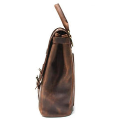 Vintage Leather Mens Briefcase Messenger Bag Handbag Shoulder Bag for men