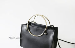 Stylish Leather Black Womens Handbag Crossbody Bag Purse Shoulder Bag for Women