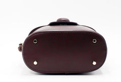 Genuine Leather Doctor Bag Bucket Bag Handbag Shoulder Bag for Women Leather Crossbody Bag - EverHandmade