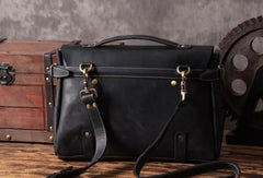 Handmade leather men Briefcase messenger vintage shoulder laptop bag vintage bag - EverHandmade