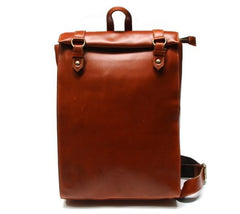 Brown Leather Mens Backpack Travel Backpacks Laptop Backpack for men