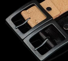 Handmade Genuine Leather Mens Belt Custom Cool Leather Men Black Belts for Men