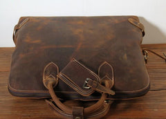 Handmade Leather Mens Cool Business Bag Briefcase Work Bag Laptop Bag for men