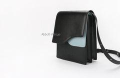 Stylish Leather White Black Womens Shoulder Bag Crossbody Bag Purse for Women