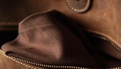 Genuine Leather Mens Cool Chest Bag Sling Bag Crossbody Bag Travel Bag Hiking Bag for men