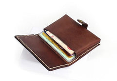 Leather Mens Small Card Wallets Front Pocket Wallet Cool Change Wallet for Men