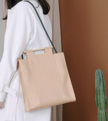 Stylish Leather Beige Large Womens Handbag Crossbody Bag Purse Shoulder Bag for Women