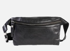 Leather Men Fanny Pack Small Waist Bag Hip Pack Belt Bag Bumbag for Men