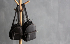 Mini LEATHER WOMEN Small Backpack Purses Cute Vintage School Backpacks FOR WOMEN