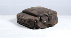 Cool Leather Vintage Mens Messenger Bags Small Shoulder Bags for Men