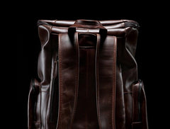 Cool Leather Mens Backpack Travel Backpack School Backpacks for Men