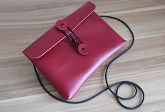 Cute LEATHER WOMEN File SHOULDER BAG Envelope Crossbody Purse FOR WOMEN